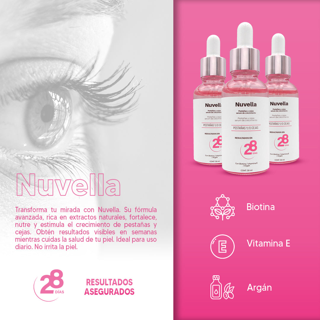 NUVELLA-SÉRUM PARA PESTAÑAS Y CEJAS